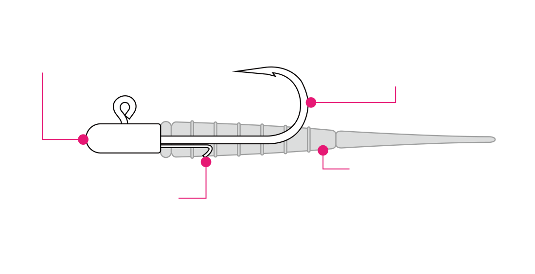 HR VALLEY HUNTER 溪谷獵人 火箭鉛頭鉤 VH-30 1000-01