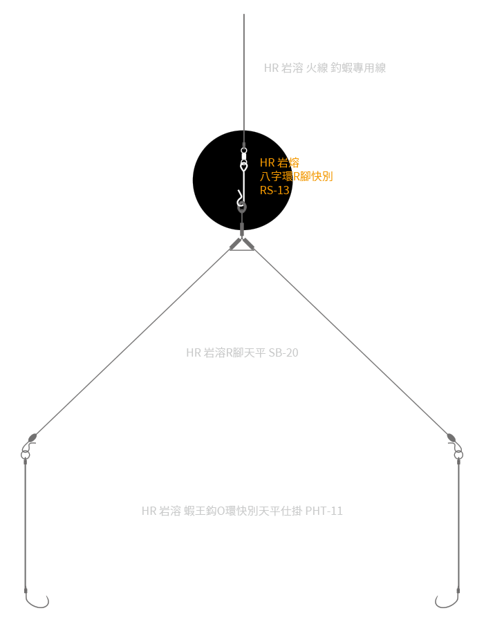 岩熔 八字環R腳快別 RS-13 700